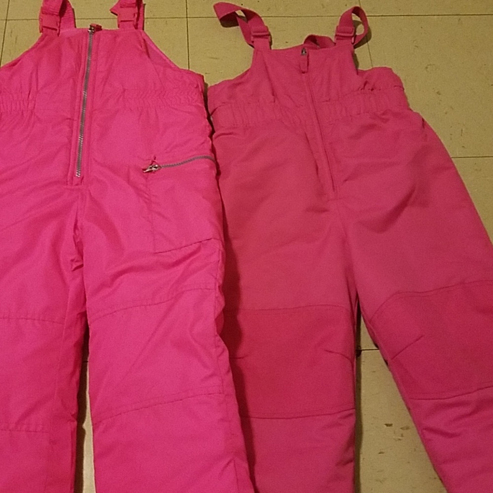 Snow suit pants ..one is a medium 5-6 , the other4